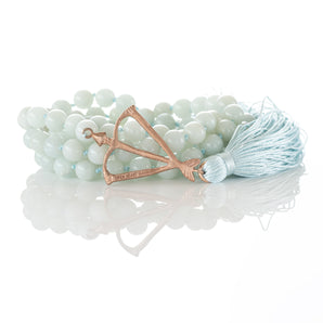 Throat Chakra Mala with Tassel